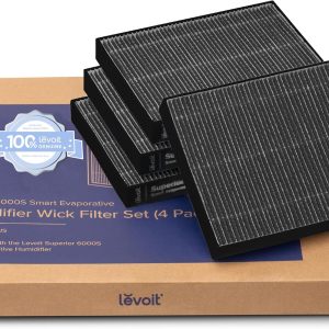 Levoit Superior 6000S Smart Evaporative Humidifier Replacement Filters (4-Pack)